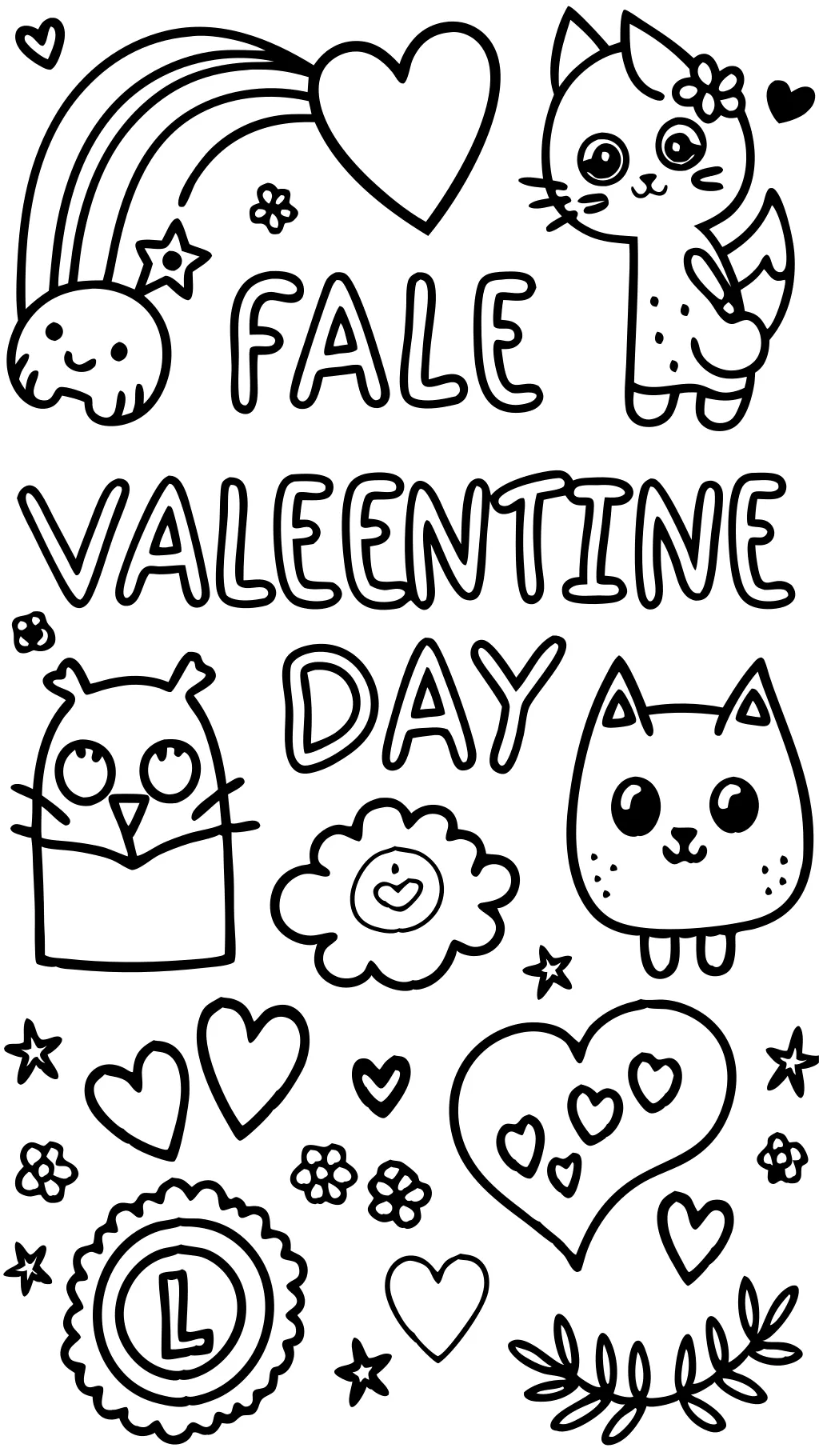 coloriages gratuits de la Saint-Valentin imprimables